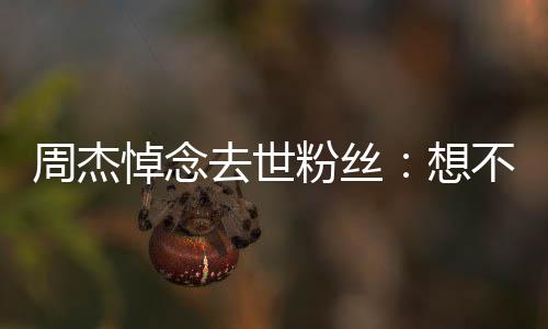 悼念不到别次竟周杰想粉丝上一是永去世